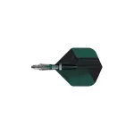 Darts toll és szár egyben Cuesoul KOFF, zöld, Big Standard toll, 1-as méretű karbon szár