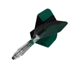 Darts toll és szár egyben Cuesoul KOFF, zöld, Big Standard toll, 2-as méretű karbon szár