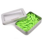 Darts soft hegy műanyag Cuesoul lime zöld, 32mm 100db-os