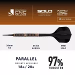 Dart szett soft Harrows Wolfram Trinity 18g, 97% wolfram