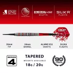 Dart szett soft Harrows Damon Heta Series 4, 20g, 90% wolfram