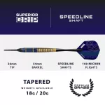 Dart szett soft Nox, 18g, brass