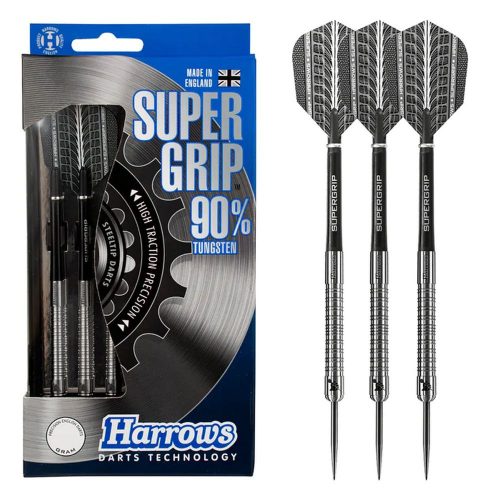 Dart szett Harrows steel, 28g, Supergrip R, 90% wolfram