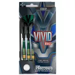 Dart szett Harrows steel, Vivid R zöld, 22g, brass