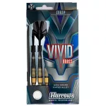 Dart szett Harrows steel, Vivid R fekete, 23g, brass