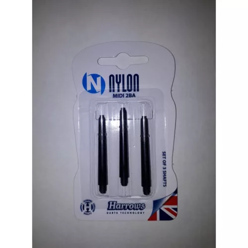 Dart szár közepes Harrows Nylon, fekete 41mm