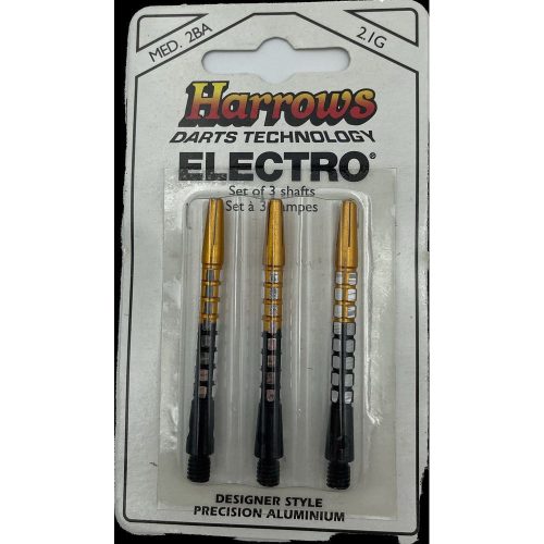 Dart szár hosszú Harrrows Electro, arany 47mm