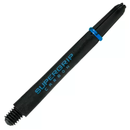 Dart szár közepes Harrows Supergrip Carbon, fekete-aqua 40mm