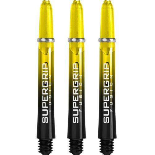 Dart szár közepes Harrows Supergrip Fusion, fekete-citromsárga 40mm