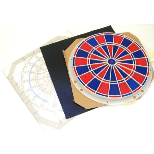 Dart komplett céltábla Euro Darts háló+szegmensek+nyomólap+matrix+negyedív