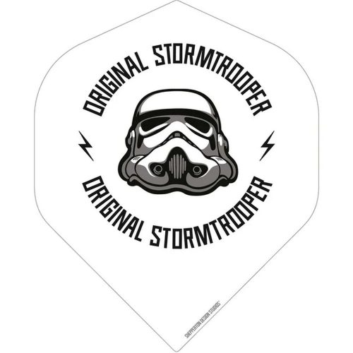 Darts toll Star Wars Original Stormtrooper logó fehér, No2 100 mikron