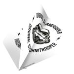 Darts toll Star Wars Original Stormtrooper logó fehér, No2 100 mikron