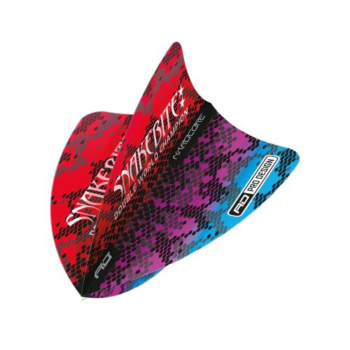 Dart toll Red Dragon Freestyle Peter Wright Sankebite Multi Snakeskin, 100 mikron