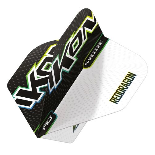 Dart toll Red Dragon Ikon fekete és fehér No2, 100 mikron