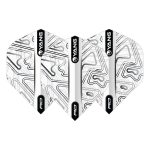 Dart toll Red Dragon Yin Yang fekete és fehér, 100 mikron