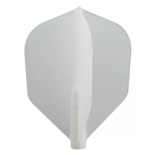 Darts Toll Cosmo Fit Flight Shape áttetsző fehér, 6 db-os