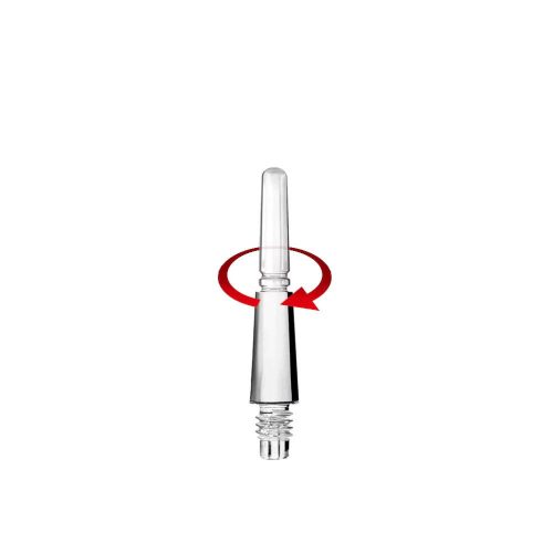 Dart szár Cosmo Fit elforgós, átlátszó 13 mm