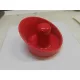 Tájfun ütő, piros, 10cm átmérővel, kézvédővel