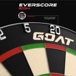 Darts tábla GOAT Everscore NXT LVL, verseny minőségű, élezett dróttal