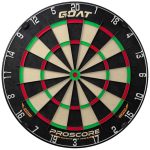 Darts tábla GOAT PWR Proscore, verseny minőségű, élezett dróttal