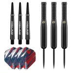 Darts szett steel GOAT Homerun fekete, 15g, brass