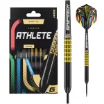 Darts szett steel GOAT Athlete Yellow, 12g, brass