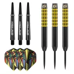 Darts szett steel GOAT Athlete Yellow, 12g, brass