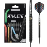 Darts szett steel GOAT Athlete Black, 13g, brass