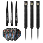 Darts szett steel GOAT Athlete Black, 13g, brass