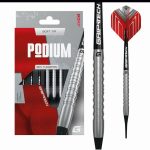 Darts szett soft GOAT Podium Silver, 18g, 80% wolfram