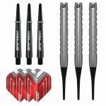 Darts szett soft GOAT Podium Silver, 18g, 80% wolfram