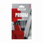 Darts szett soft GOAT Podium Silver, 18g, 80% wolfram