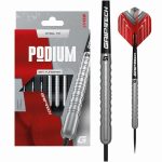 Darts szett steel GOAT Podium Silver, 22g, 80% wolfram