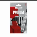 Darts szett steel GOAT Podium Silver, 24g, 80% wolfram