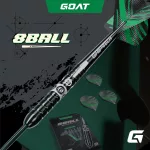 Darts szett steel GOAT 8-Ball, 24g, 90% wolfram