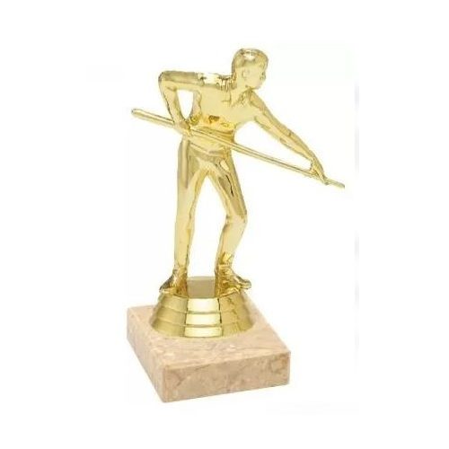 Biliárd trófea férfi alak