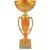 Darts serleg füles, márvány talpon, bronz színben, 29,5 cm magas