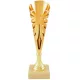 Darts serleg, sport dizájn 2, márvány talpon, bronz színben, 34,5 cm magas