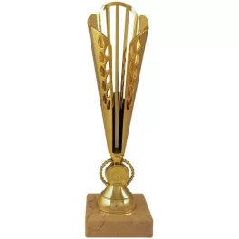   Darts serleg, sport dizájn, márvány talpon, arany színben, 35 cm magas