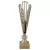Darts serleg, sport dizájn, márvány talpon, ezüst színben, 33,5 cm magas