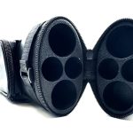 Dákótok  háti kemény tok fekete 2 dákóhoz 2+2 Ovális Foam bélés