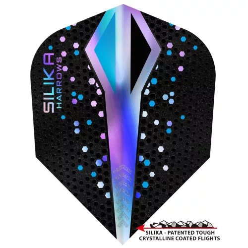 Dart toll Harrows Silika Colourshift, ezüst, standard No6 100 mikron