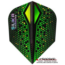 Dart toll Harrows Silika Colourshift X, zöld, standard No6 100 mikron