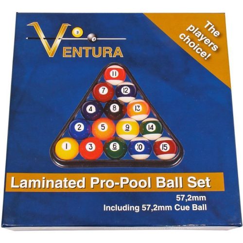 Golyókészlet VENTURA Laminated Pro 57,2 pool