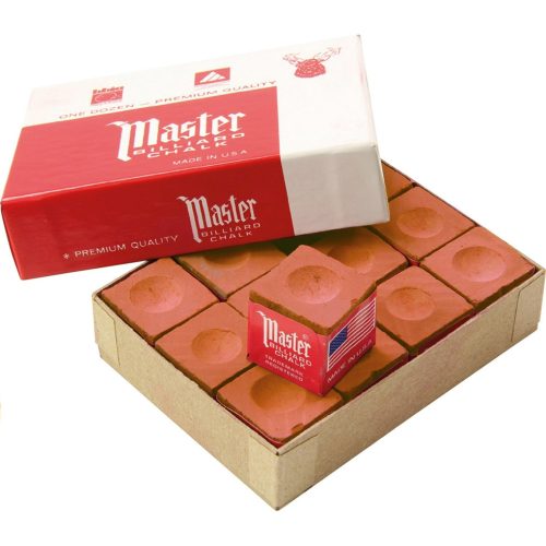Biliárdkréta Master, rozsda színű, 12db-os