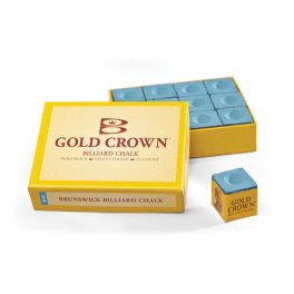 Biliárd kréta GOLD CROWN kék 12db