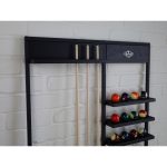 Dákótartó állvány Harlem 6 dákóhoz fekete fali