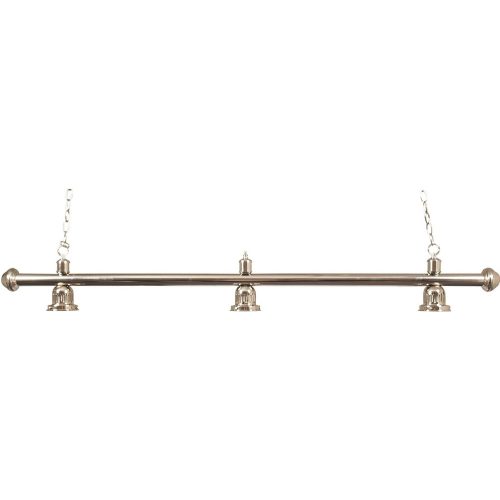 Biliárd lámpához króm rúd, 3 ernyős