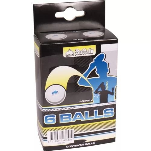 Pingpong labda 3* Buffalo 6 db/csomag