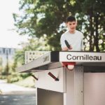 Asztalitenisz, Cornilleau Campus kültéri pingpong asztal, szürke